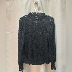 VICI Elegant Black Lace Top
